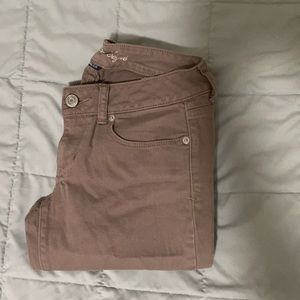 American eagle neutral skinny jeans